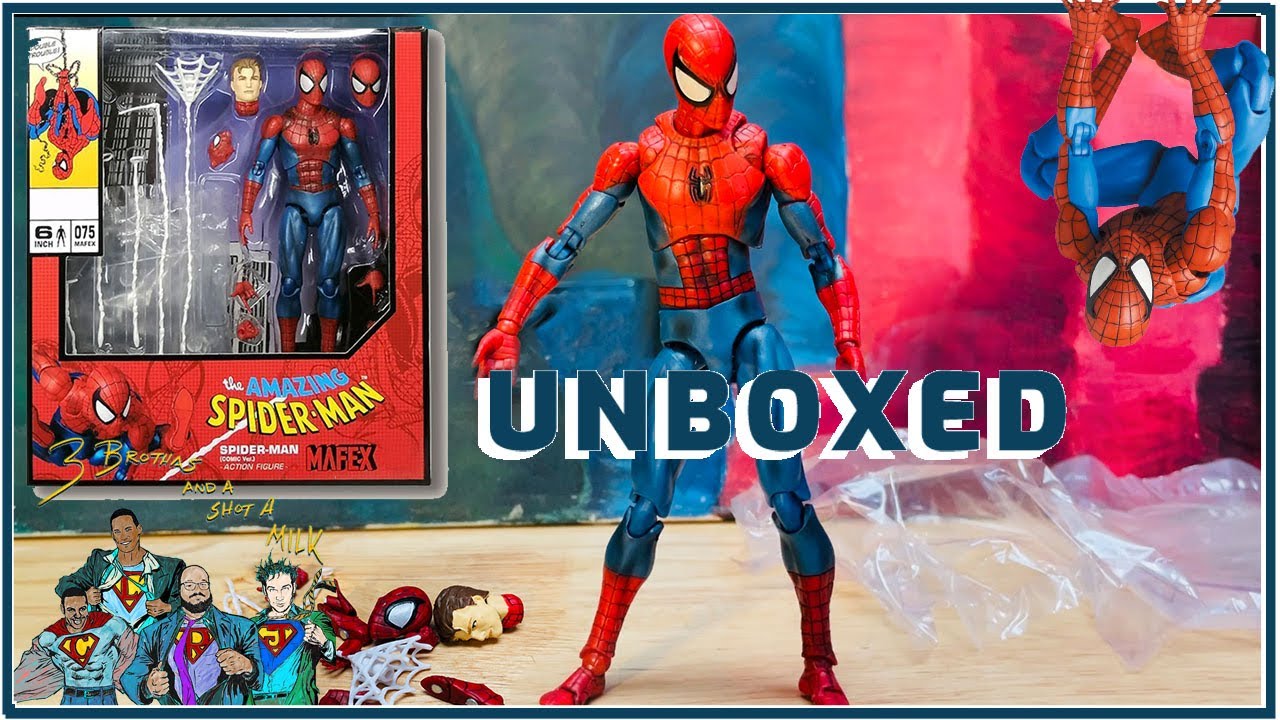 Unboxing Mafex Spider-Man 075 BOOTLEG!!!!! 😬😬