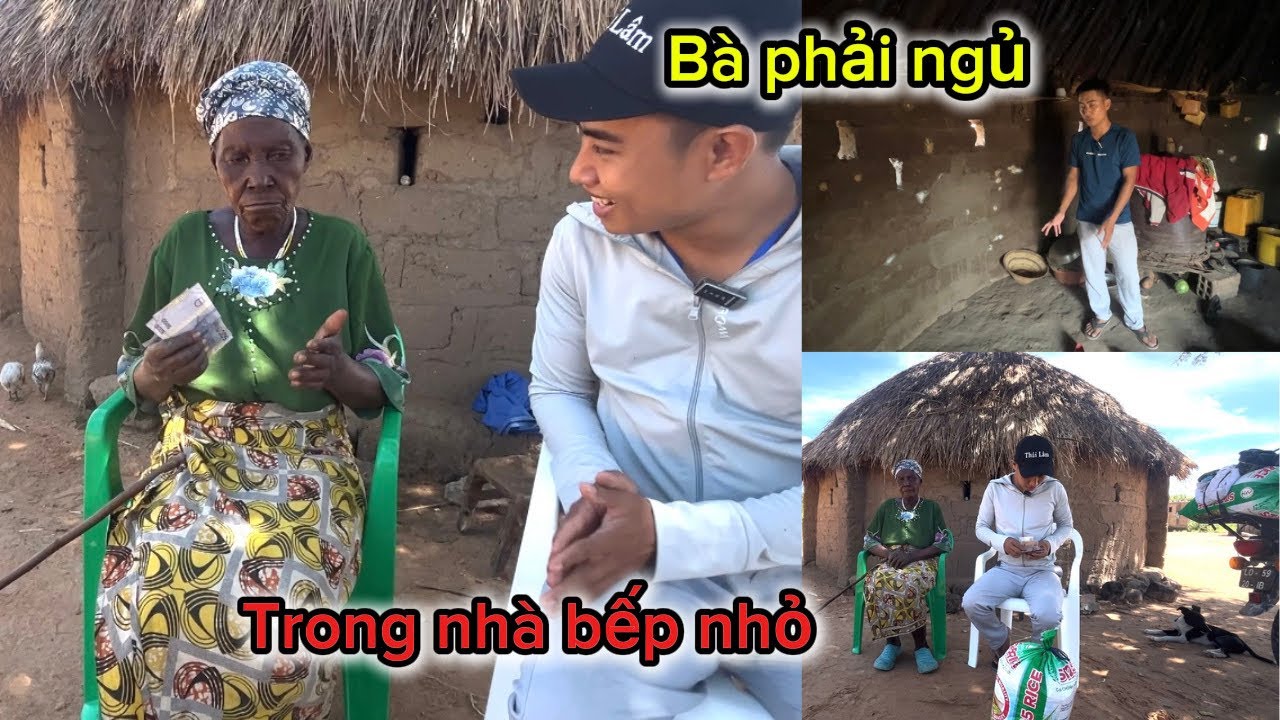 Thái Lâm Vlogs || Chúc bà thật nhiều sức khoẻ, rất vui khi được trao món quà tận tay cho bà