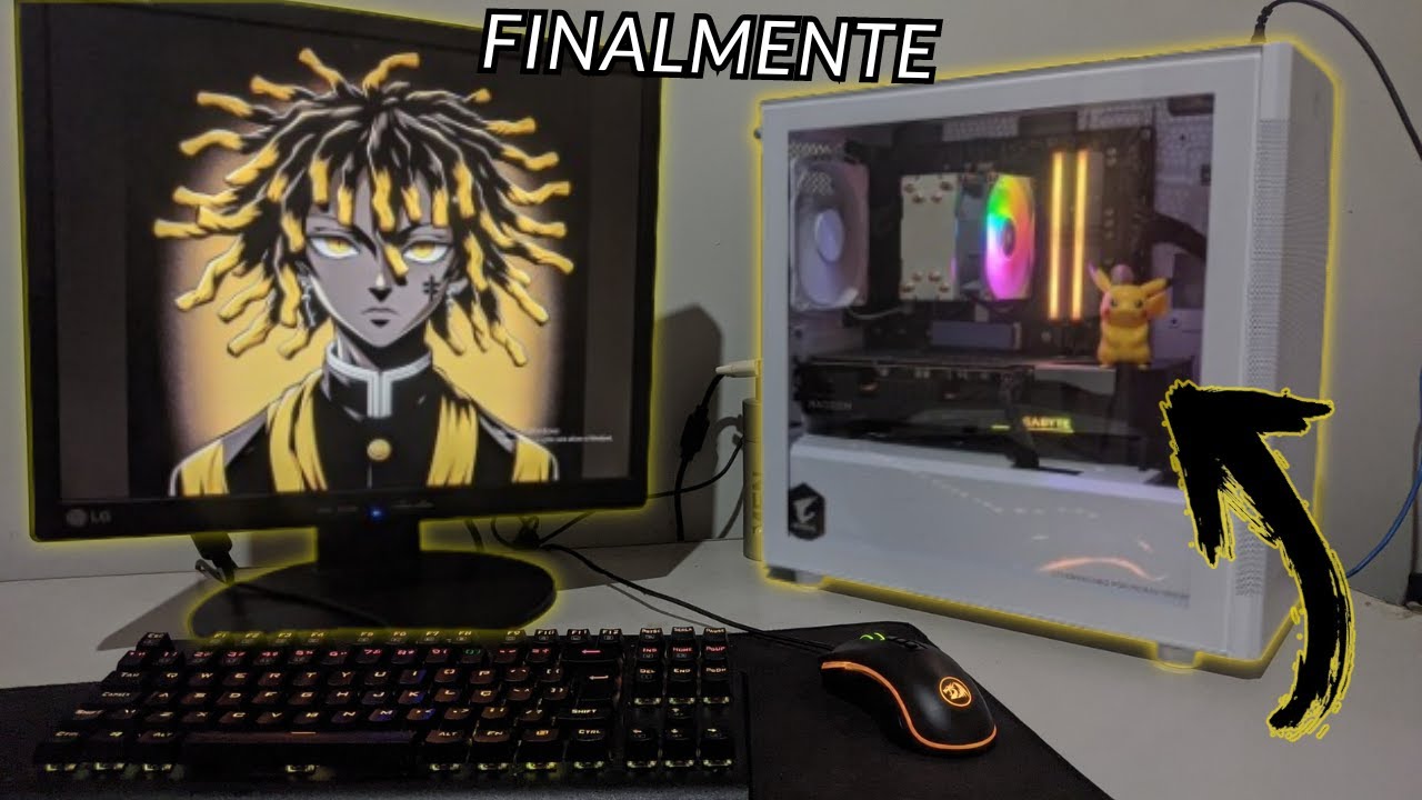 MONTANDO MEU PRIMEIRO PC GAMER FINALMENTE - SAGA MONTANDO PC GAMER BARATO #8 (FINAL) + voice reveal