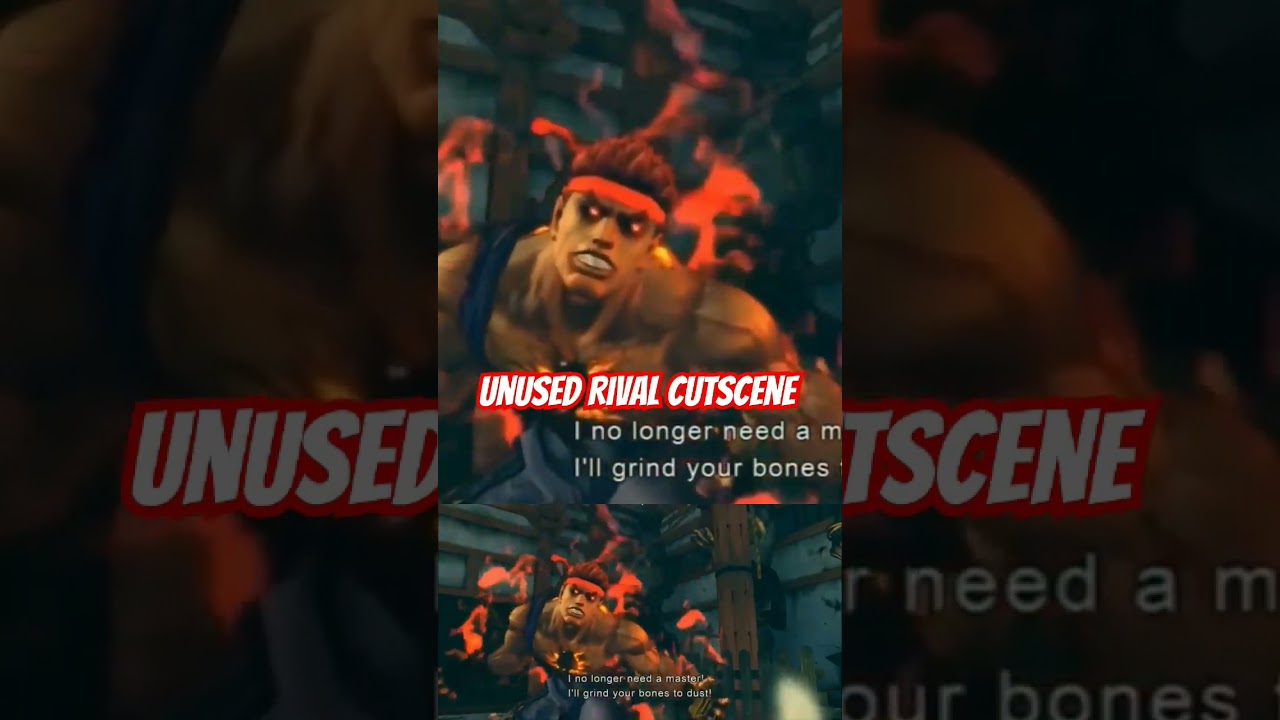 Evil Ryu vs Gouken unused rival cutscene #streetfighter #fightinggames #games #cutscene