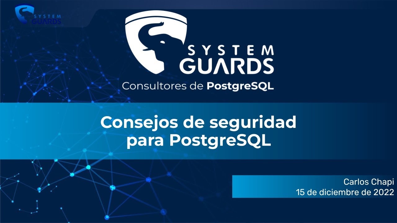 Consejos de seguridad para PostgreSQL