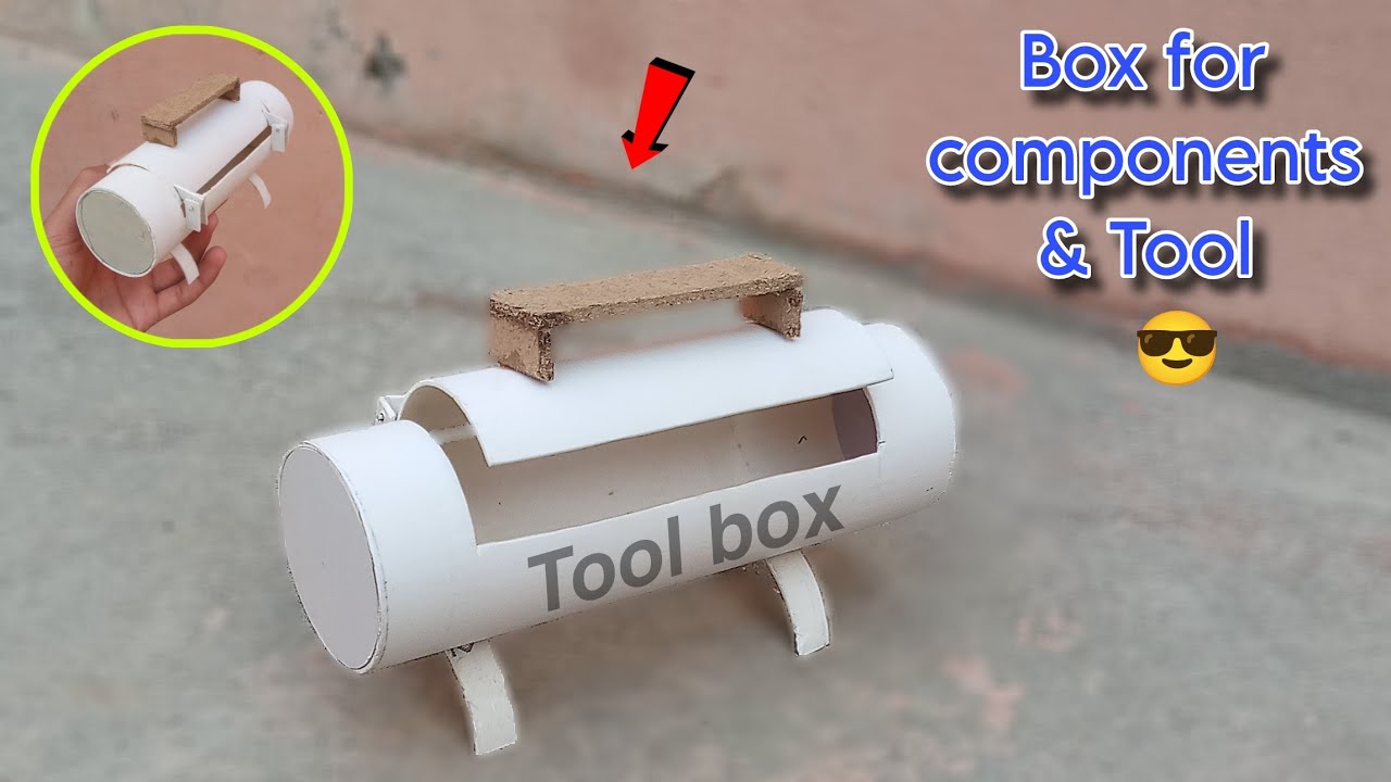 Pvc pipe tool box || How to make a tool box at home // For tools and components # DIY