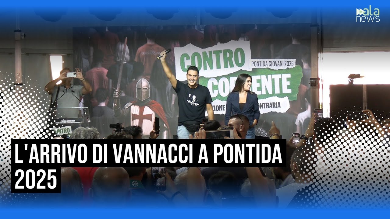 Pontida 2025, Giovani Padani accolgono Vannacci: 