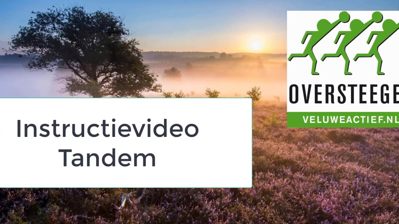 Instructievideo Tandem rijden | VeluweActief