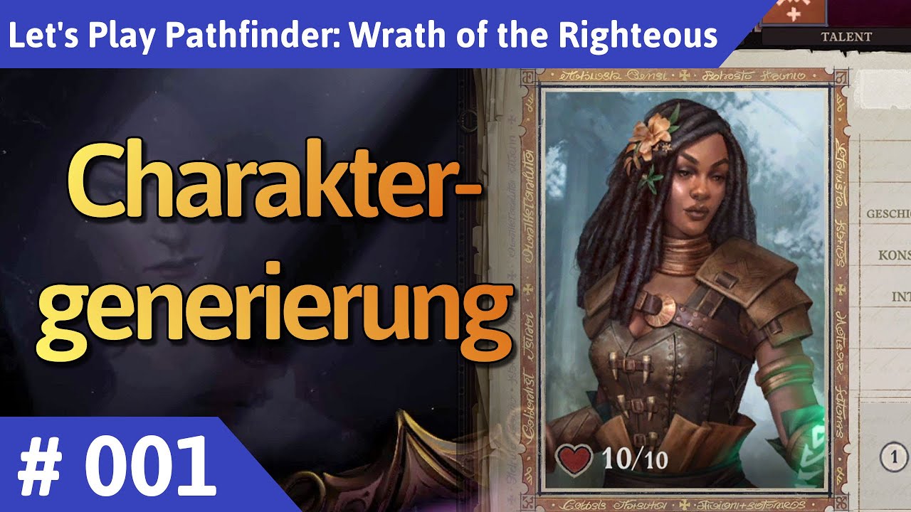 Pathfinder: Wrath of the Righteous deutsch Teil 1 - Charaktergenerierung Let's Play