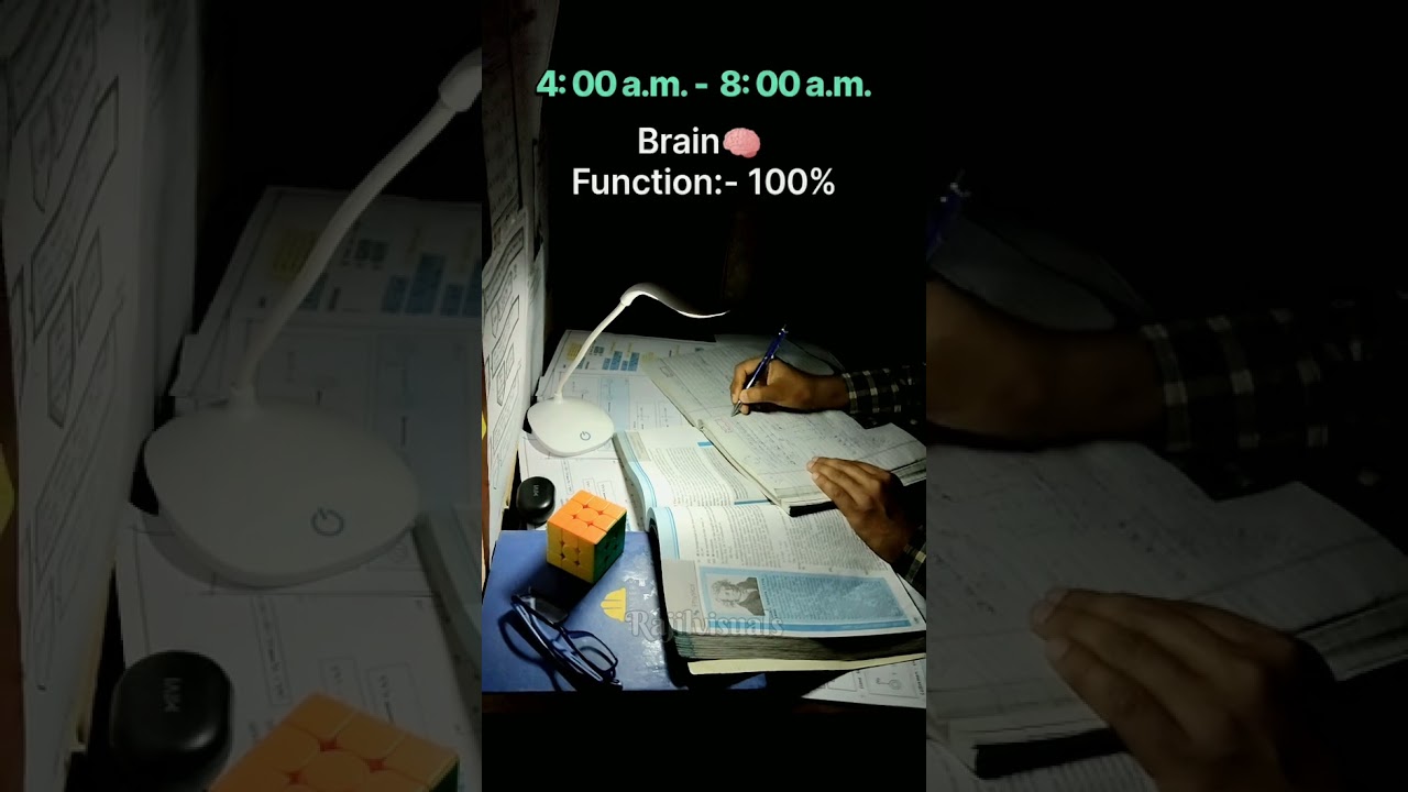 Best Time to Study According to science 🔭 !🔥 #shorts #study