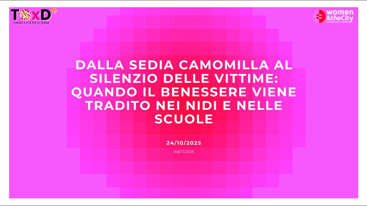 DALLA SEDIA CAMOMILLA AL SILENZIO DELLE VITTIME quando il benessere viene tradito 25/10/2025