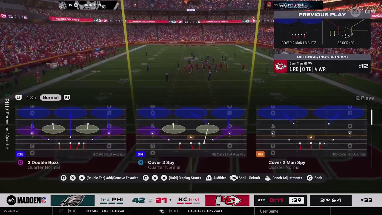 Madden FANTASY Eagles vs Chiefs