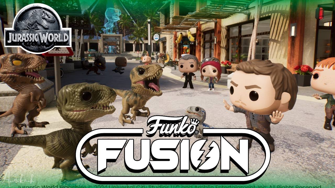 ⭐ Funko Fusion en Jurassic World : Tratando de rescatar a la gente de los Dilophosaur-no! 🦖