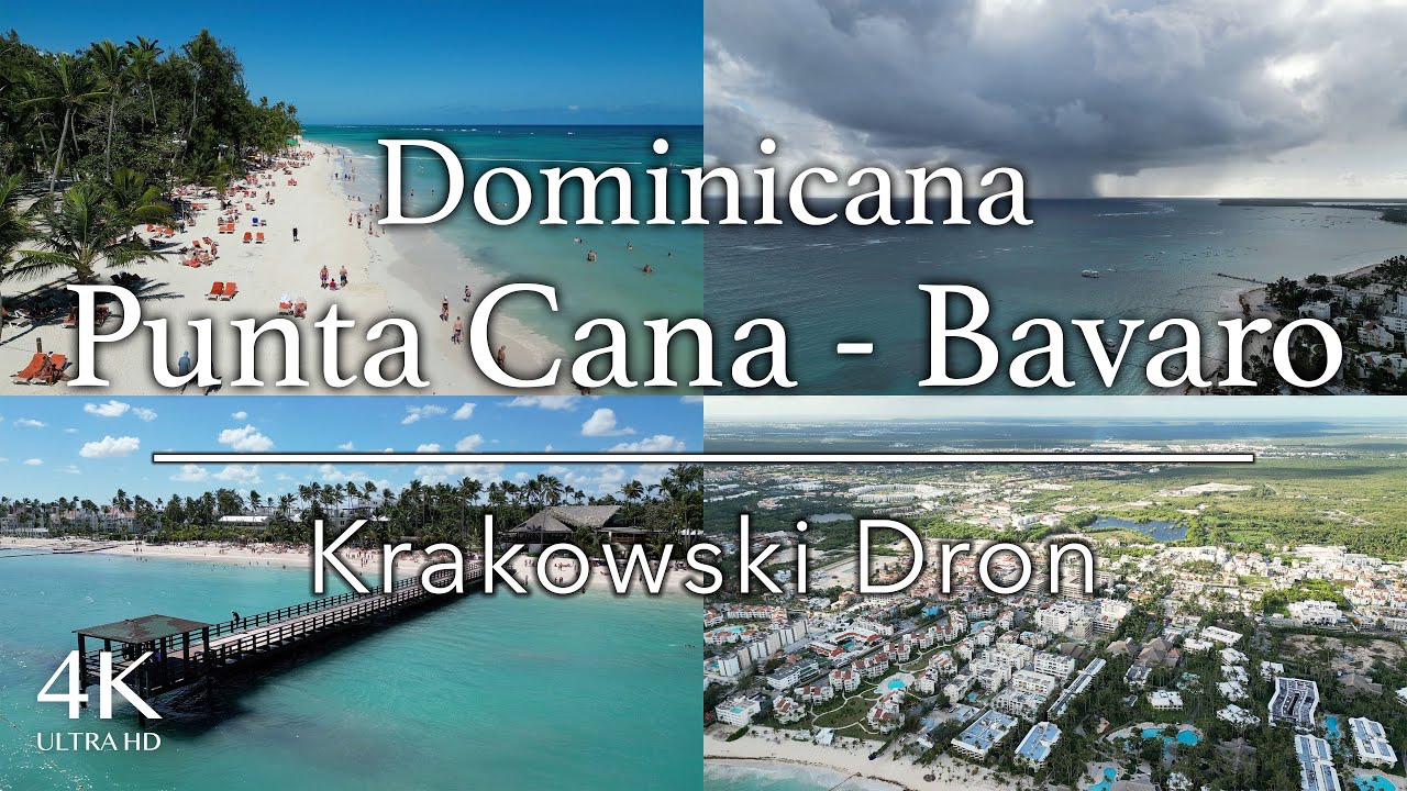 Punta Cana - Bavaro Beach - Dominican Republic - 4K drone