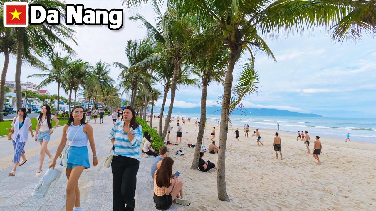 DA NANG VIETNAM Real Life of My Khe Beach - Beach Vibes, Relaxing Travel Atmosphere 7th March 2026