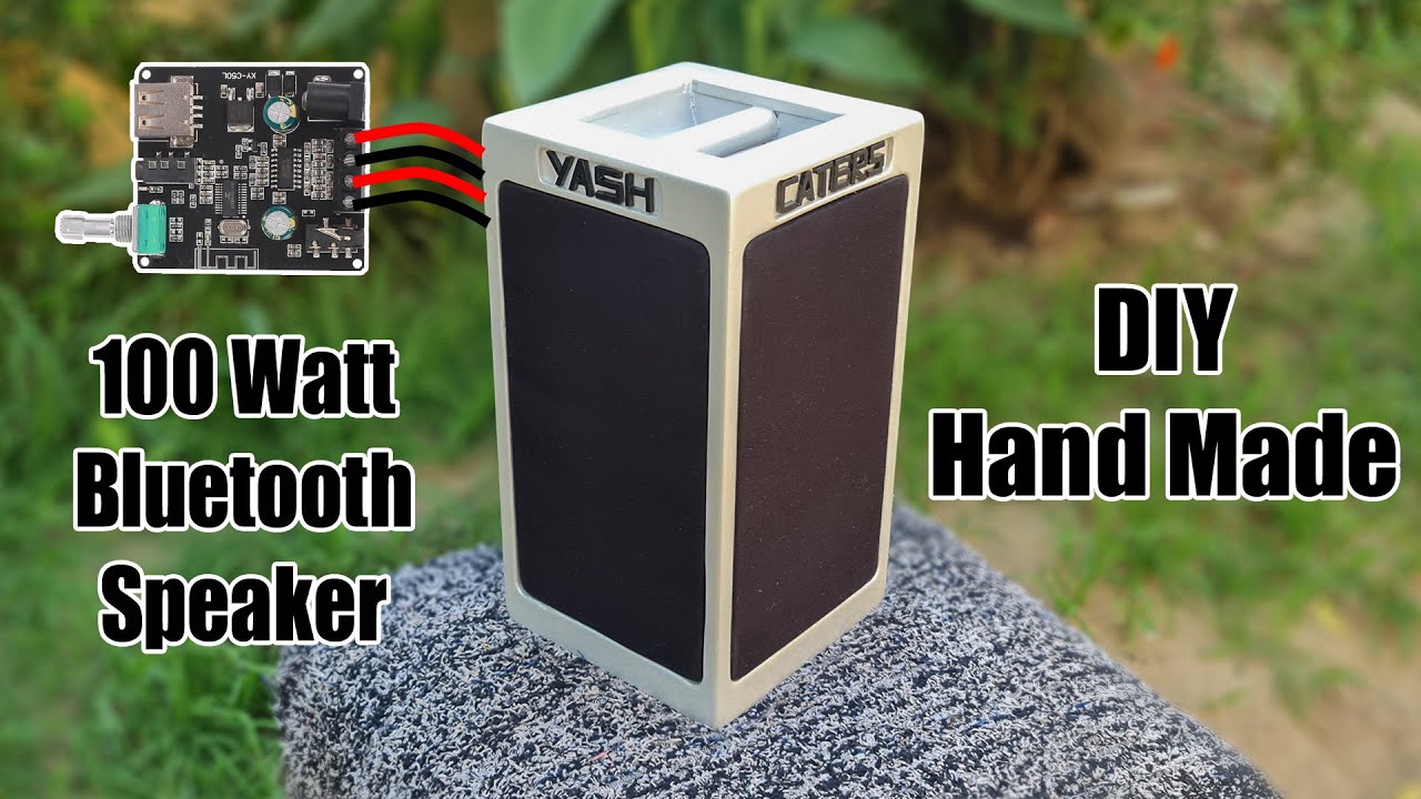 Silver Bluetooth Speaker | DIY Handmade | Inkocean XY-C50L 50W+50W Amplifier | Passive Radiator