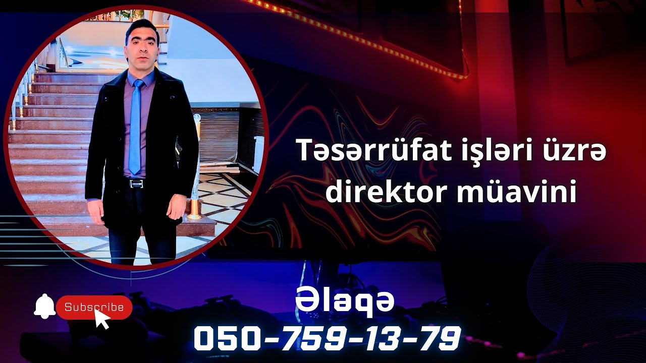 Təsərrüfar işləri üzrə direktor müavini/Təsərrüfat müdiri #imtahan #suallar