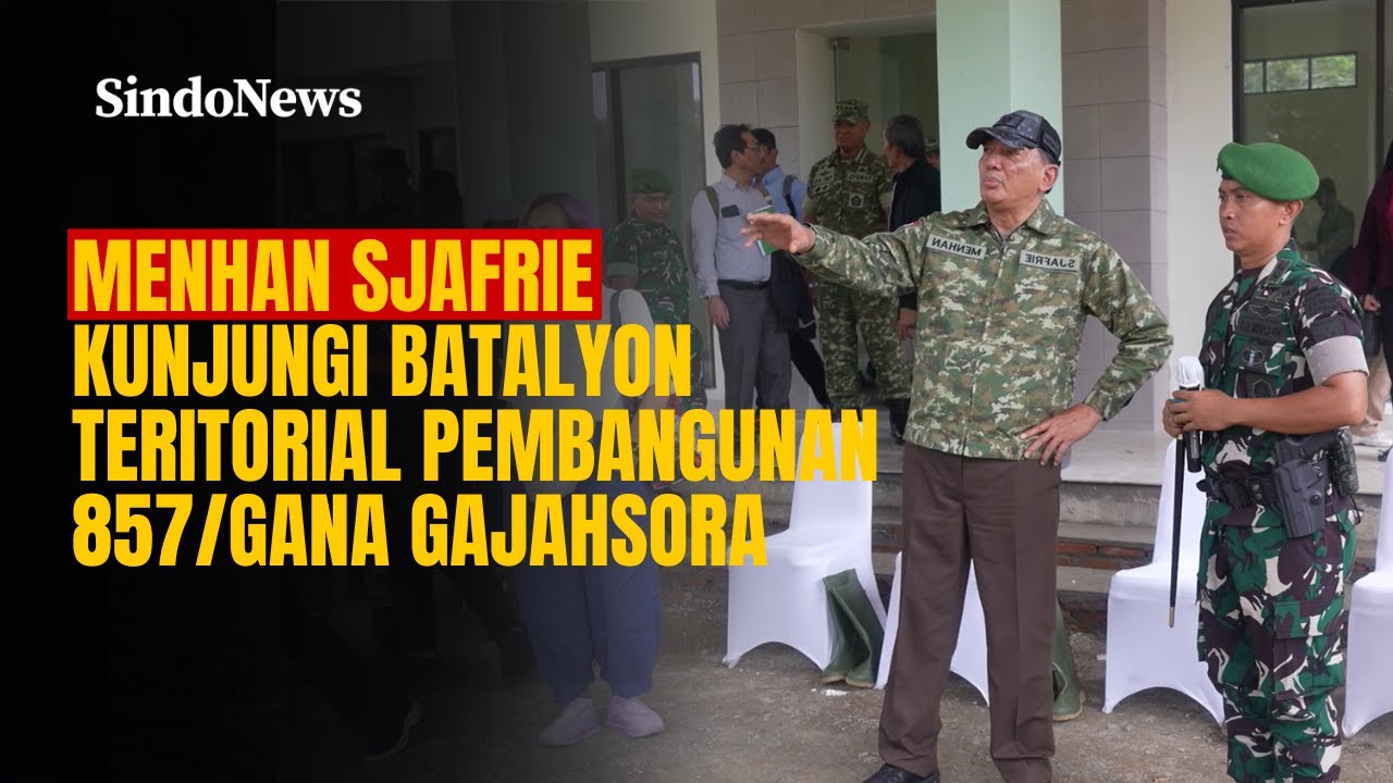 Menhan Sjafrie Kunjungi Batalyon Teritorial Pembangunan 857/Gana Gajah­sora