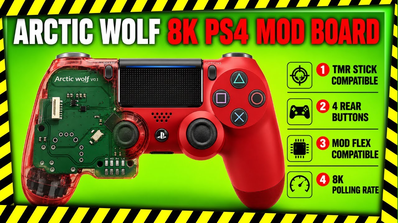 Китайская плата 8K для PS4 Marius MH4 | ARCTIC WOLF v0.3 с AliExpress
