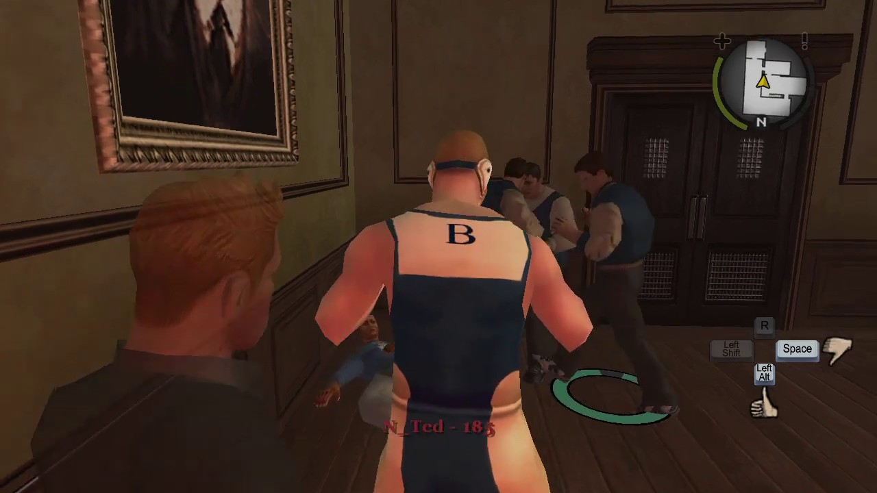 Bully SE: Ted (5000 HP) vs. Jocks (+Bob)
