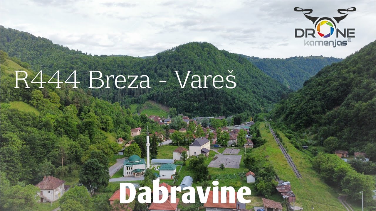 Regionalni put Breza - Vare&scaron; [R444] #Dabravine #dron #snimak #kamenjasdrone