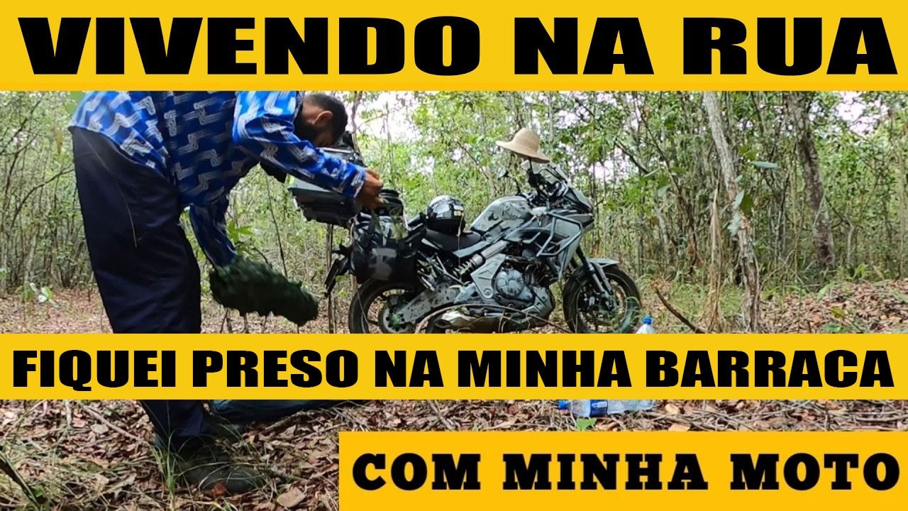 VIAGEM DE MOTO SEM DINHEIRO DEIXEI O ALUGUEL E VIREI UM MENDIGO MOTORIZADO MORANDO NA RUA EP 15X2