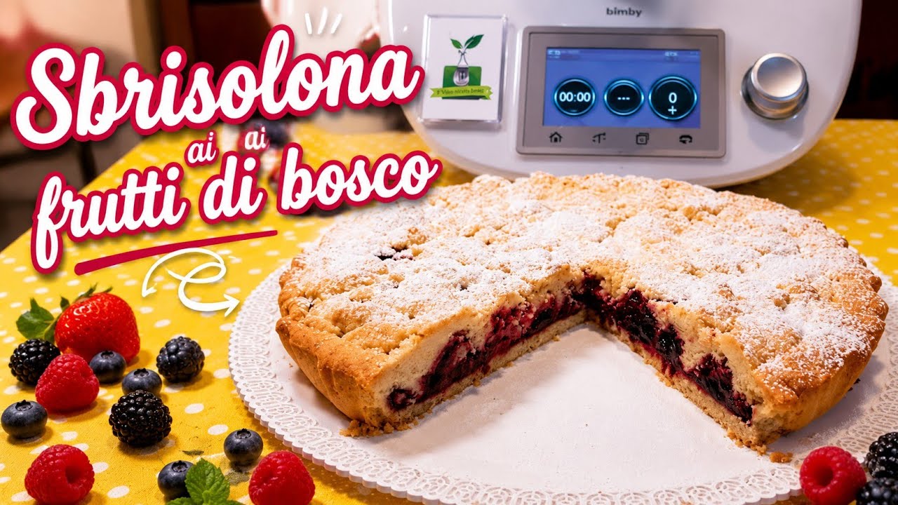 Sbrisolona ai frutti di bosco per bimby TM7 TM6 TM5 TM31