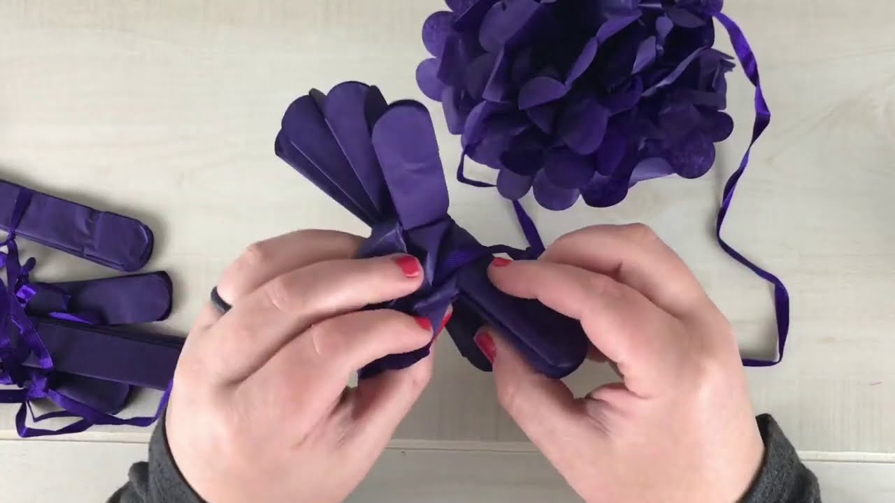 Dollar Tree Hanging Pom Pom Garland DIY (Relaxing Music)
