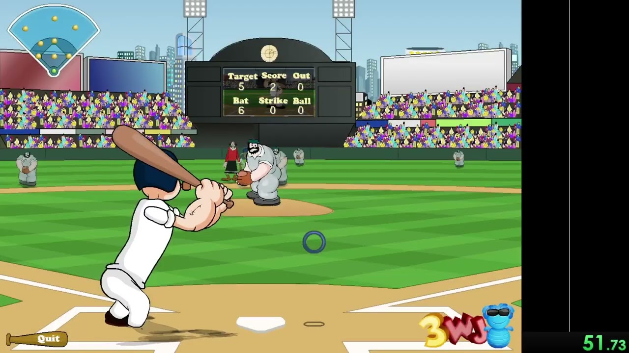 Popeye Baseball Match% speedrun: 1:44