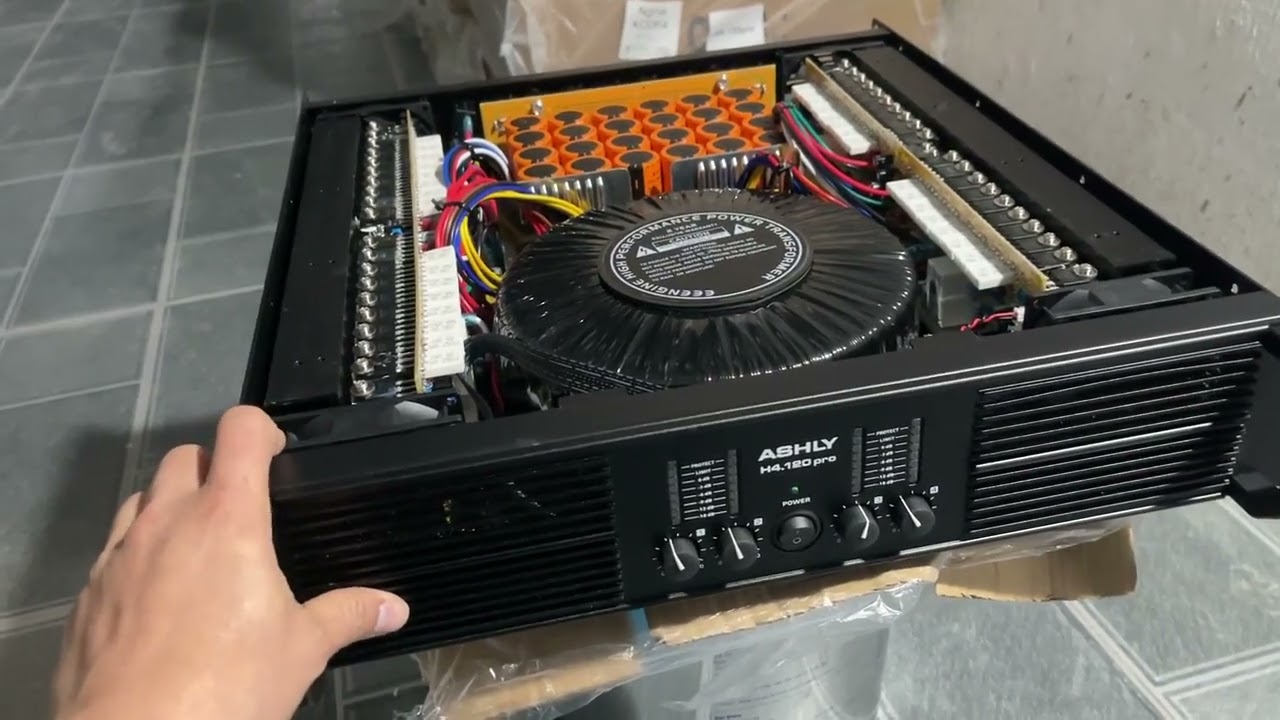 Review chi tiết từ A-Z Đẩy Ashly H4.120pro - 4 kênh khỏe, Chạy dàn lớn cực ổn định. LH: 0919.18.2233
