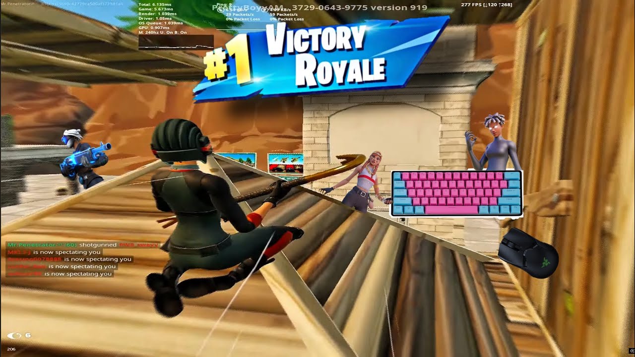 4k 240fps Keyboard and Mouse Fortnite sandshark driver (Tilted Zone Wars Gameplay)