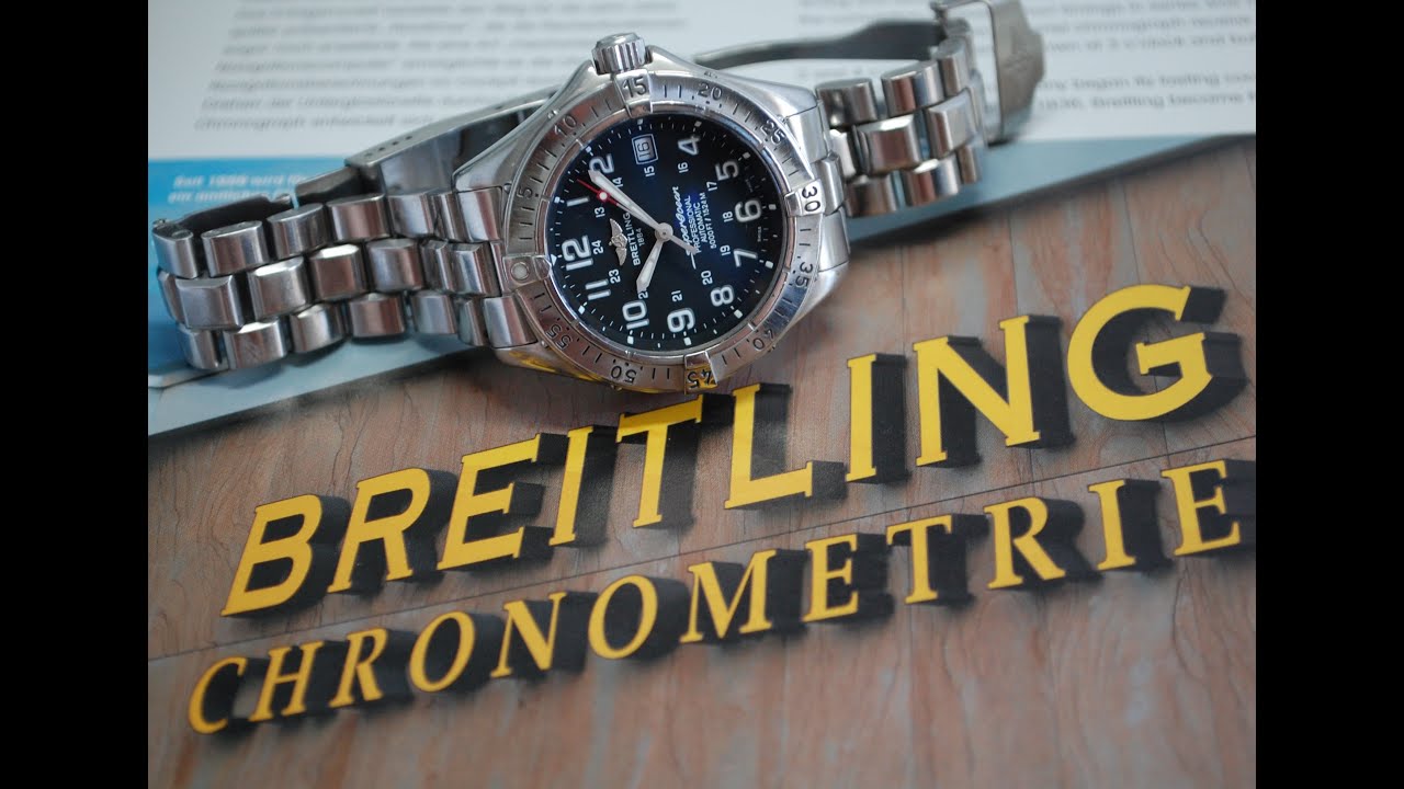 Мужские дайверские часы Breitling Colt Superocean 5000 футов, выпущенные в 2001 году. Модель: A17...