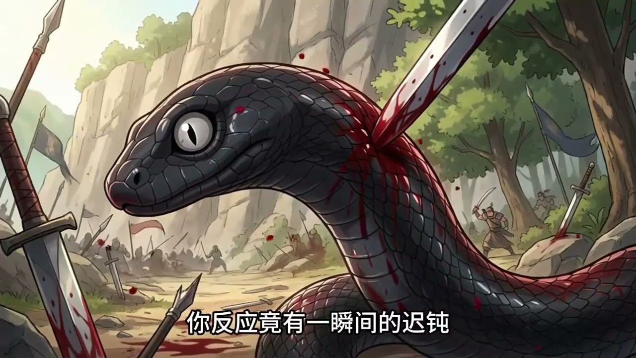 《风华黑蛟》墨蛟本是由蛇修炼成人的精怪，因渡劫失败被天雷打回原形跌落山崖，恰好砸中因遭遇政治伏击而重伤坠崖的大昭国太子程毅。墨蛟察觉其身负帝王龙气，为免遭因果报应未痛下杀手，反因吸食其血液#小茉推文