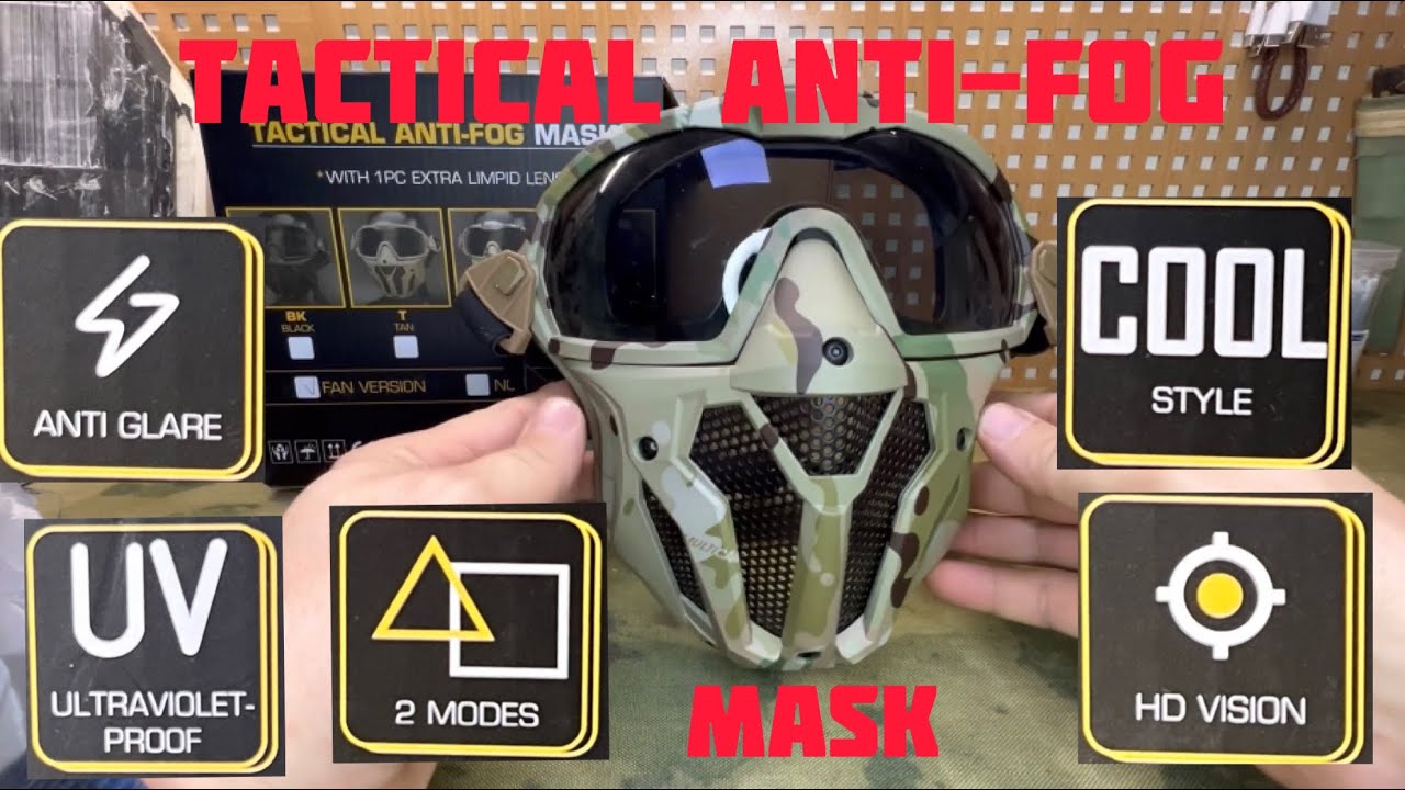 TACTICAL Airsoft ANTI-FOG MASK маска для страйкбола