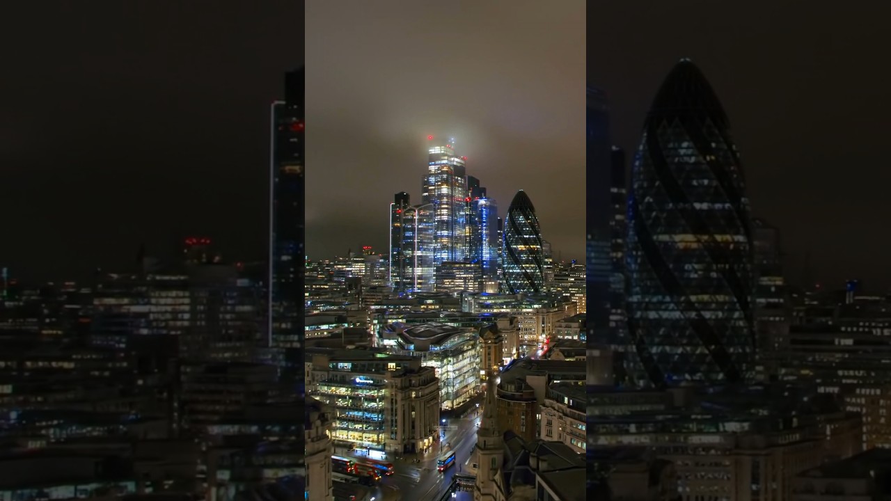 London at Night Looks Like a Movie Scene 🎬🌃🇬🇧 | London Bridge | 4k Shorts