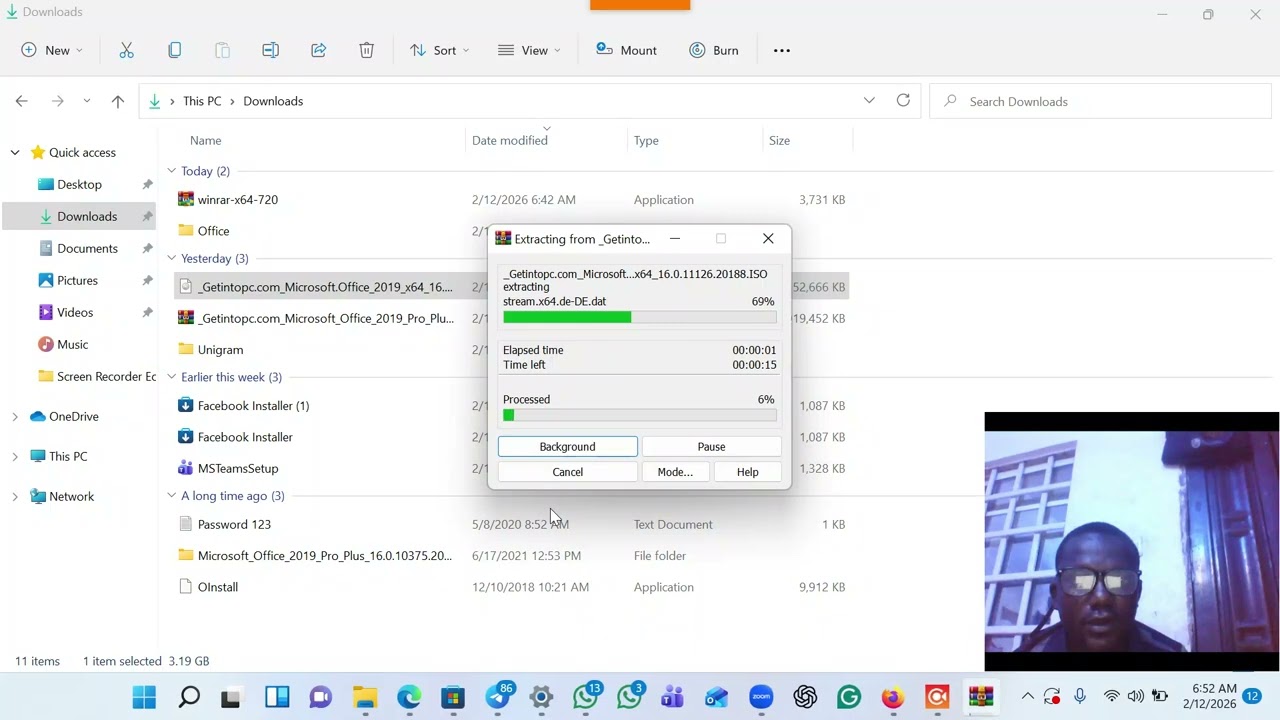 how to use winrar file extractor to extract application