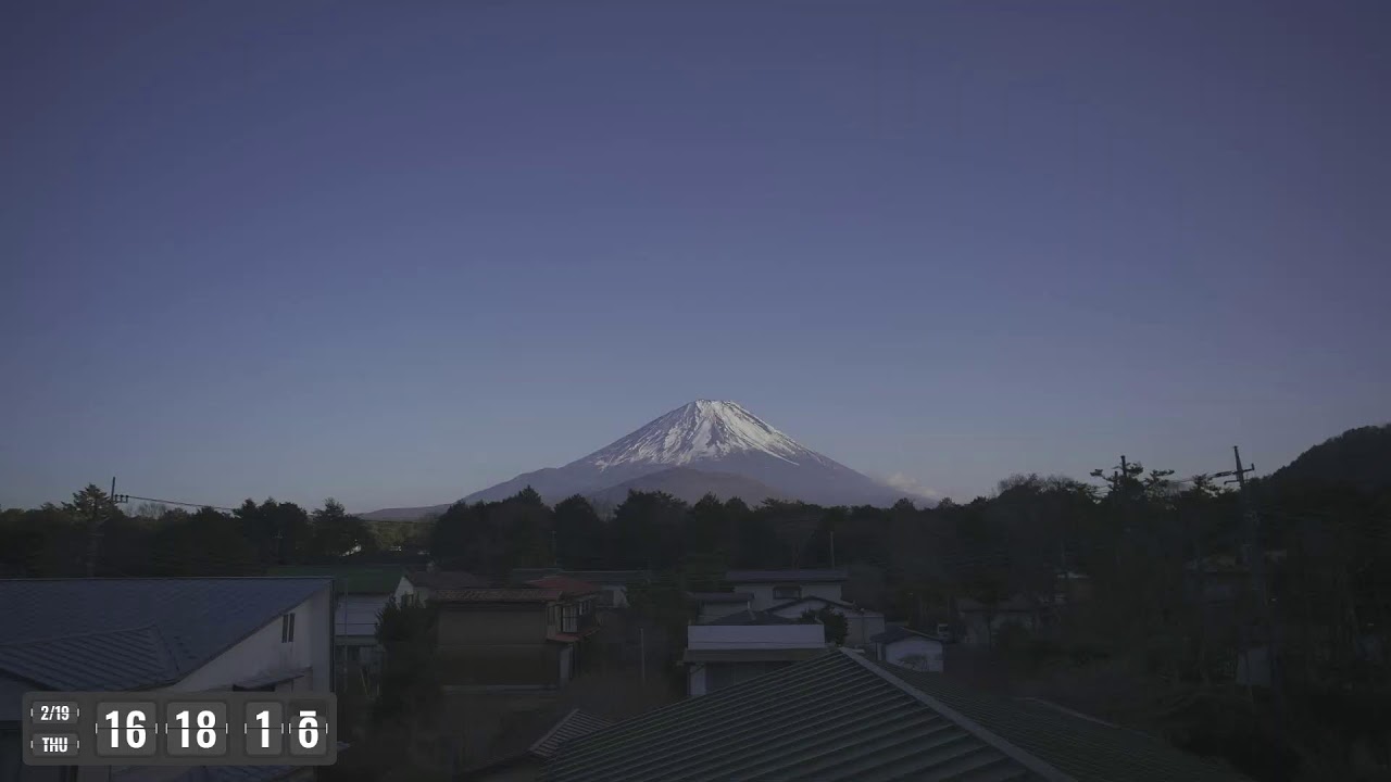 流星の富士山ライブカメラで星空観察！Meteor starry night Mount fuji live camera!