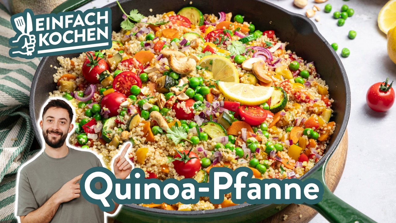 Quinoa-Pfanne 🫑 🥕 | Proteinreich & Fix gemacht 💪 | Einfach Kochen