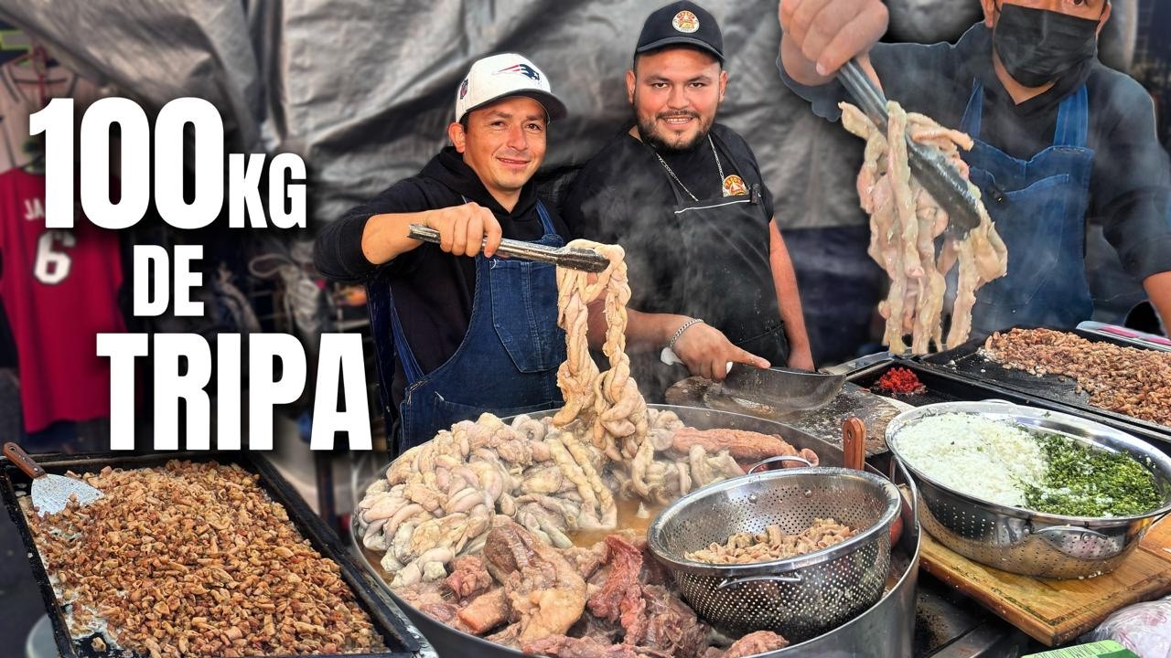 De TRIPA GRUESA y DELGADA vende MÁS de 100 kilos DIARIOS  los TACOS CHUY