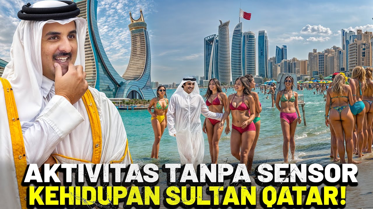 SISI GELAP SULTAN QATAR! Liburan Glamor Penuh Wanita Cantik yang Mengejutkan Dunia