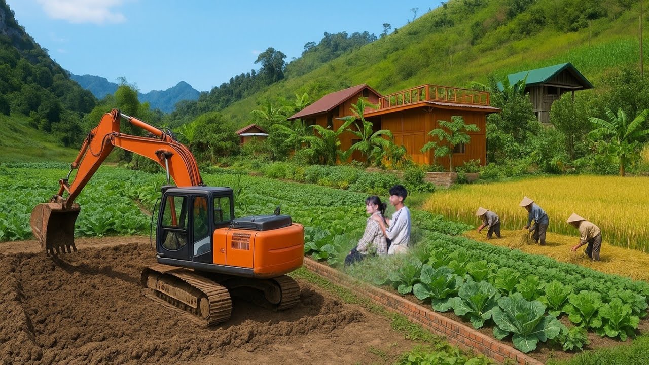 Building Our Dream Homestead in Vietnam | Family Life, Rice Harvest & Organic Garden Restoration