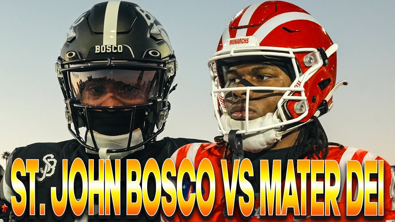 #1 St. John Bosco vs #12 Mater Dei🔥 Nation's Most HEATED Rivalry🤯 GAME OF THE YEAR👀🎥🍿