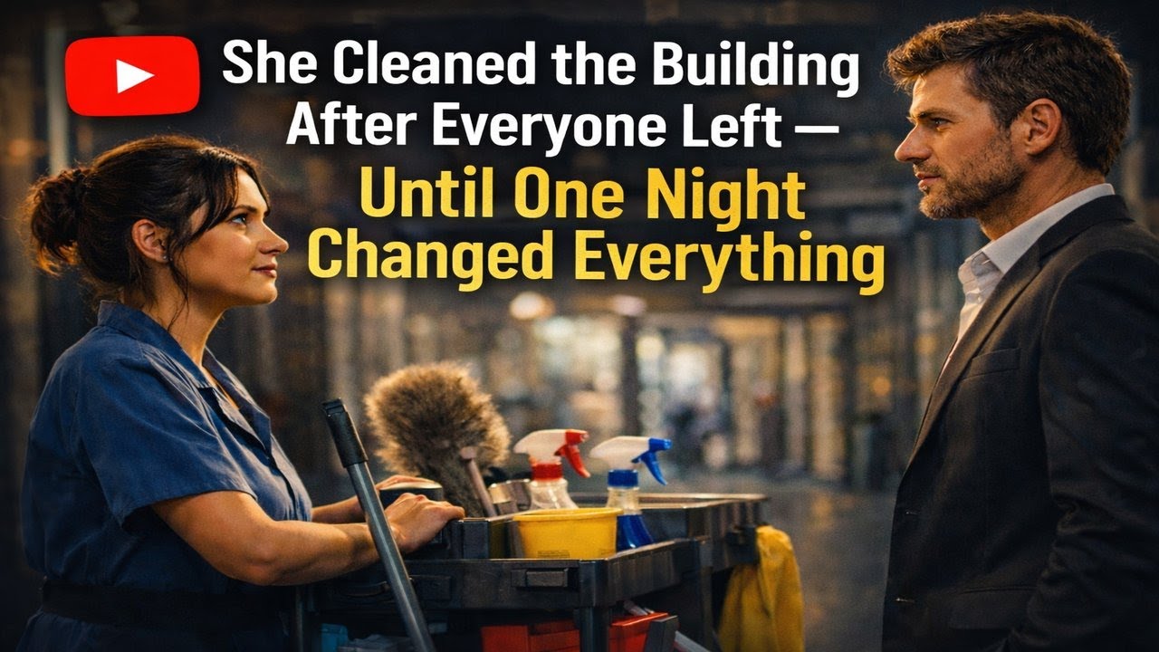 SHE CLEANED THE BUILDING AFTER EVERYONE LEFT... UNTIL ONE NIGHT CHANGED EVERYTHING