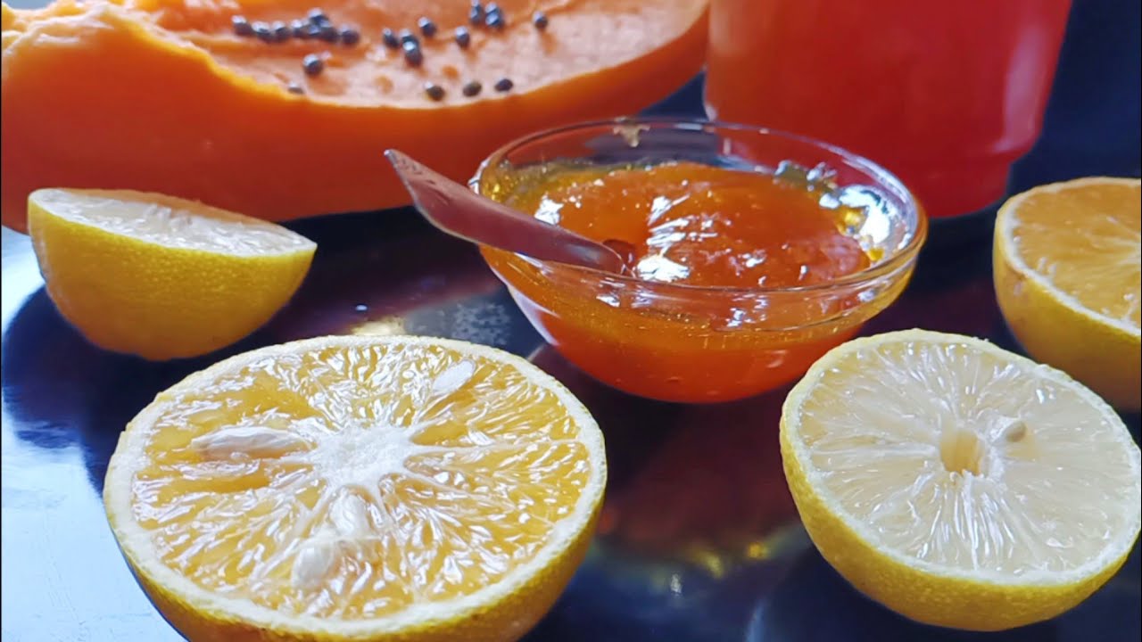 MEILLEURE CONFITURE TROPICAL ( papaye, orange, citron) recette comorienne
