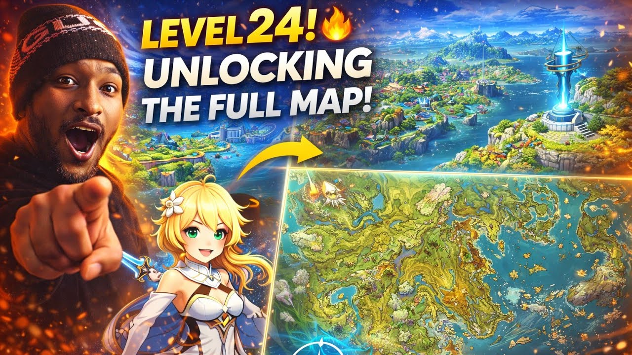 Level 24 se New Land Unlock! Genshin Impact Epic Exploration 😱