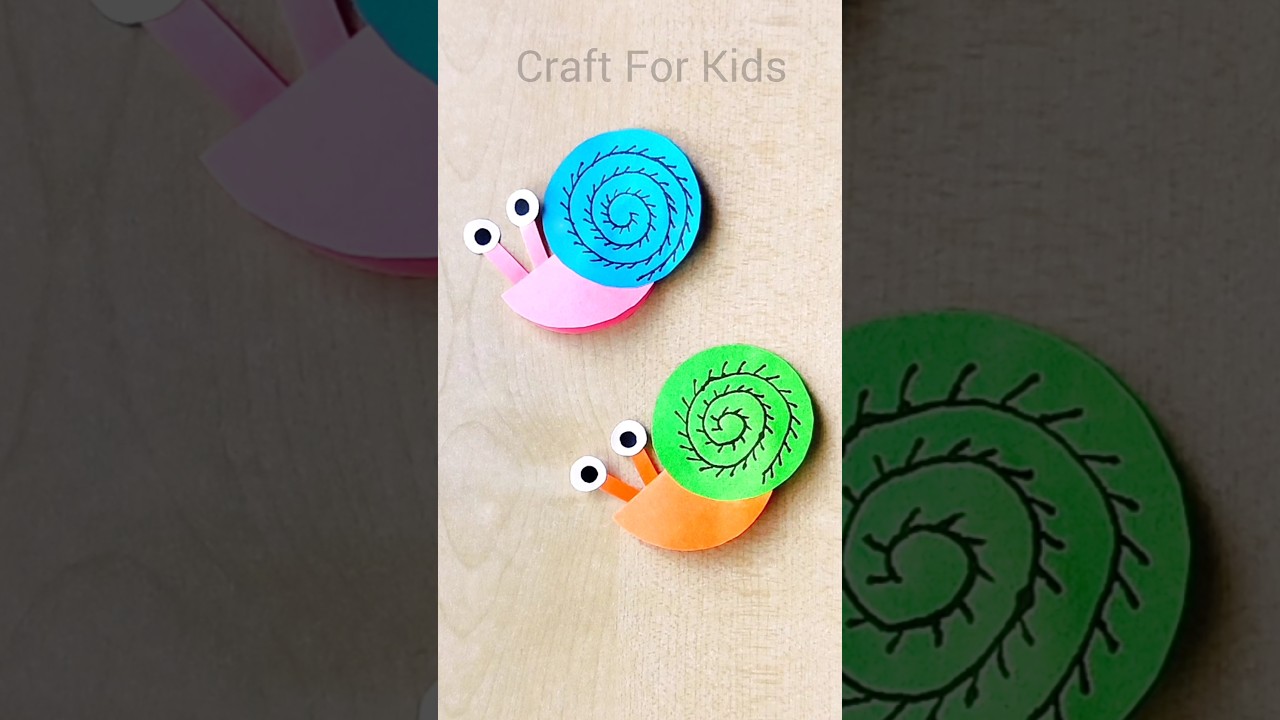 Paper Snail 🐌 🐌 Craft for Kids