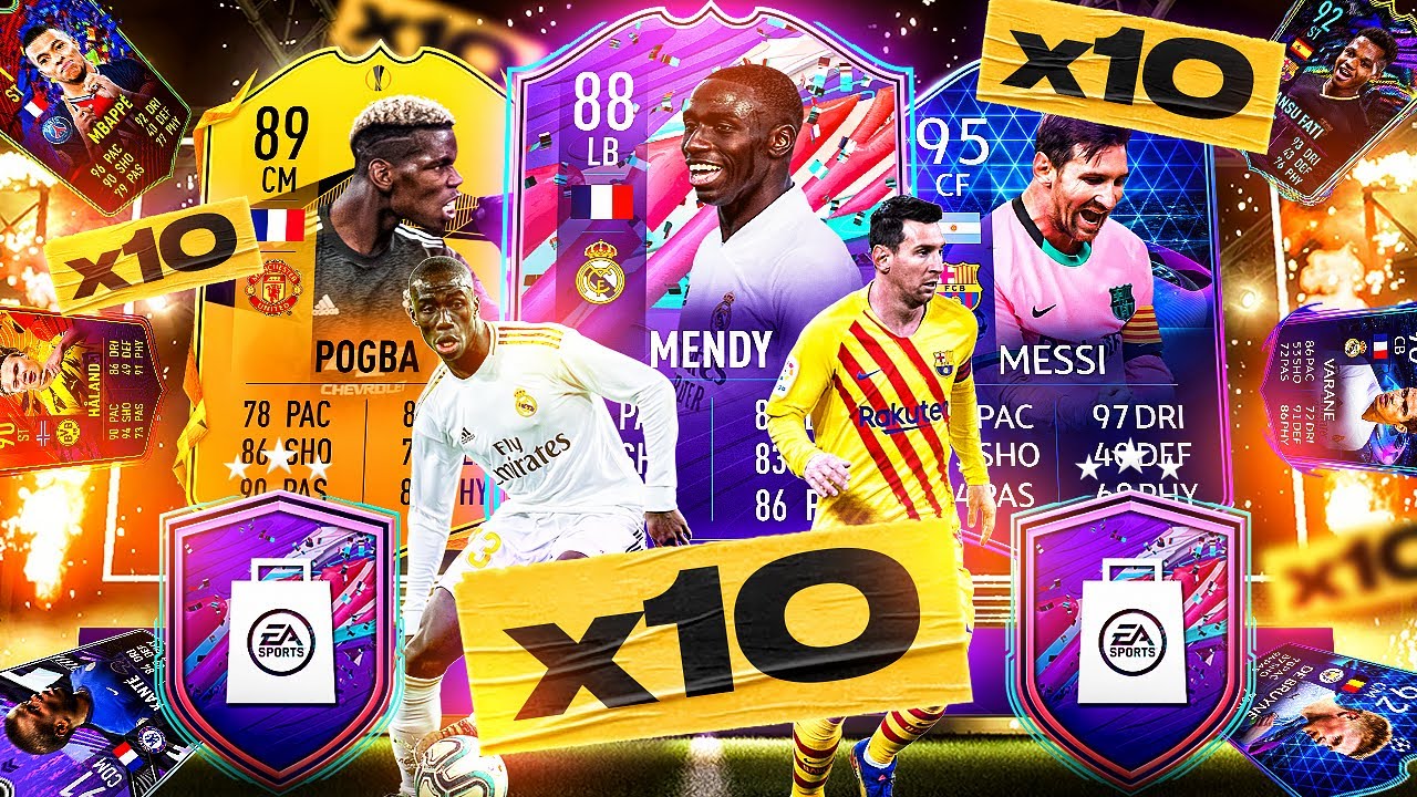 What do you get from 10 Guaranteed FUT Birthday Party Bag Packs?