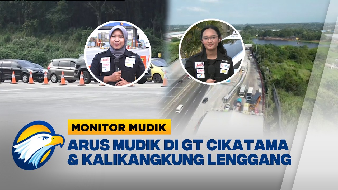 Monitor Mudik - Arus Mudik Terpantau Lengang di GT Cikatama & Kalikangkung