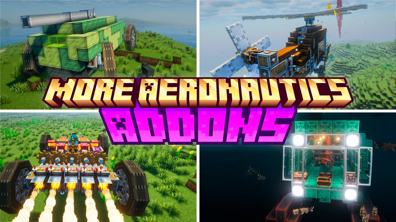ЕЩЁ 15 аддонов Create Aeronautics для Minecraft