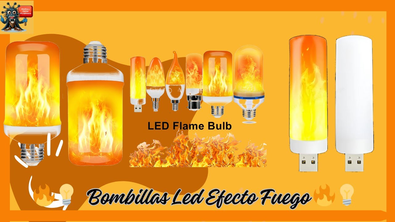 🔥💡 Las mejores Bombillas EFECTO FUEGO de Aliexpress 🔥💡 Calidad-Precio✅