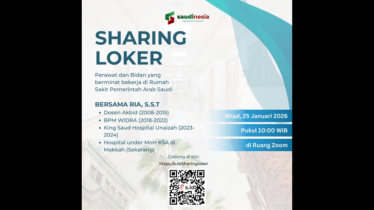 Sharing Loker Perawat & Bidan untuk Rumah Sakit Pemerintah Arab Saudi