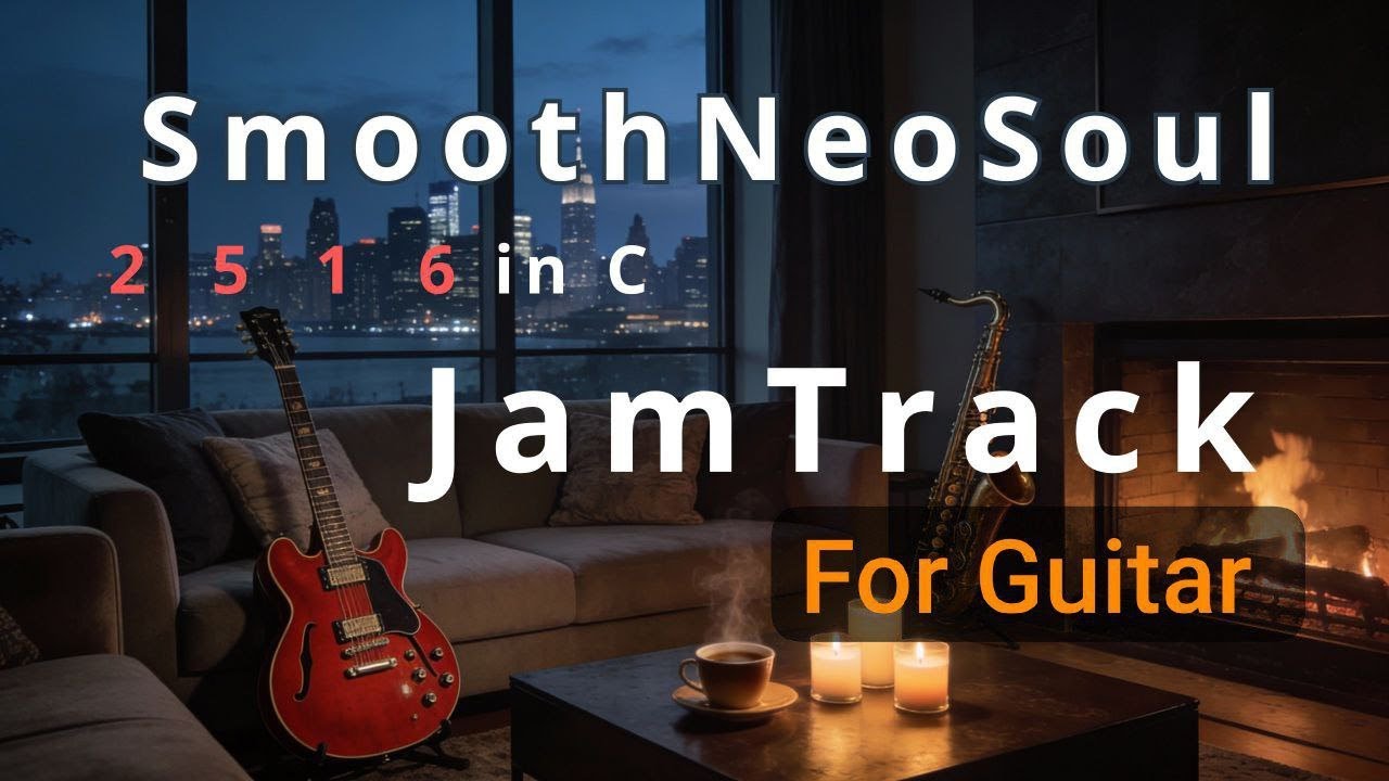Smooth Neo Soul Backing Track For Guitar - The Jam - (remastered) 88 bpm - 2 5 1 6 in C