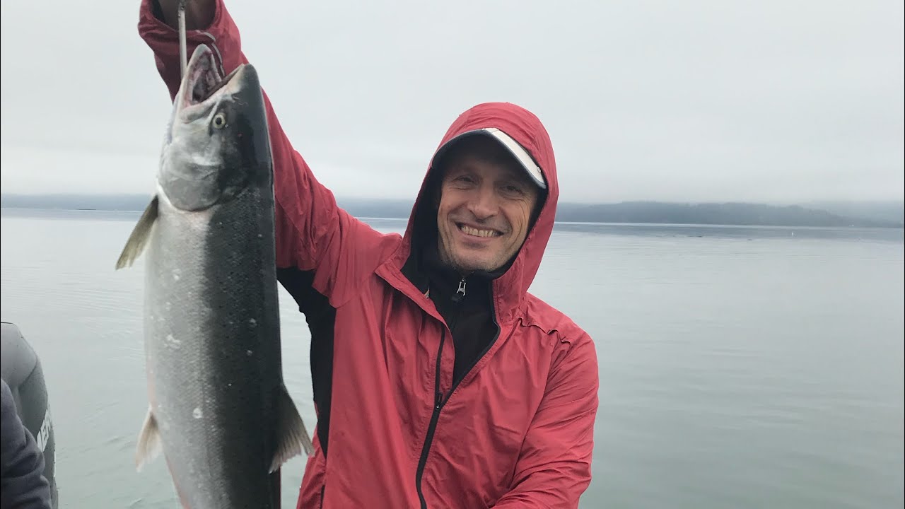 Fishing salmon at Tillamook bay