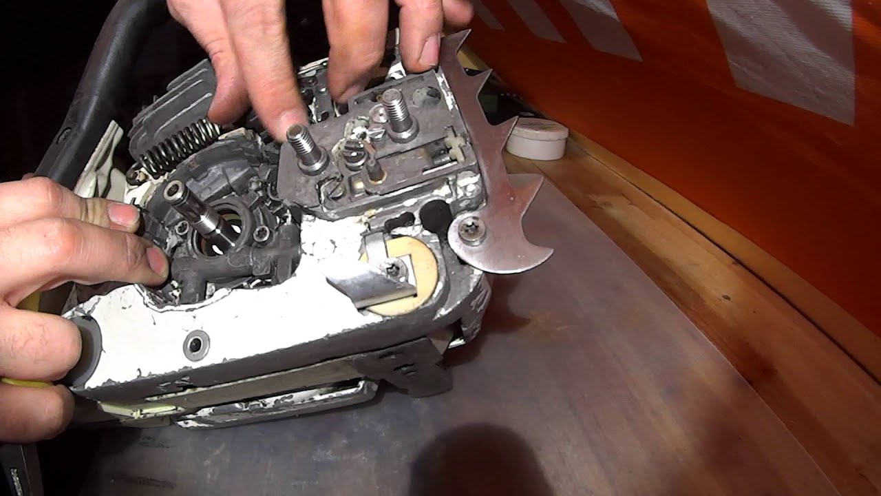Stihl 026 / 024 Ölpumpe und Kupplung einbauen